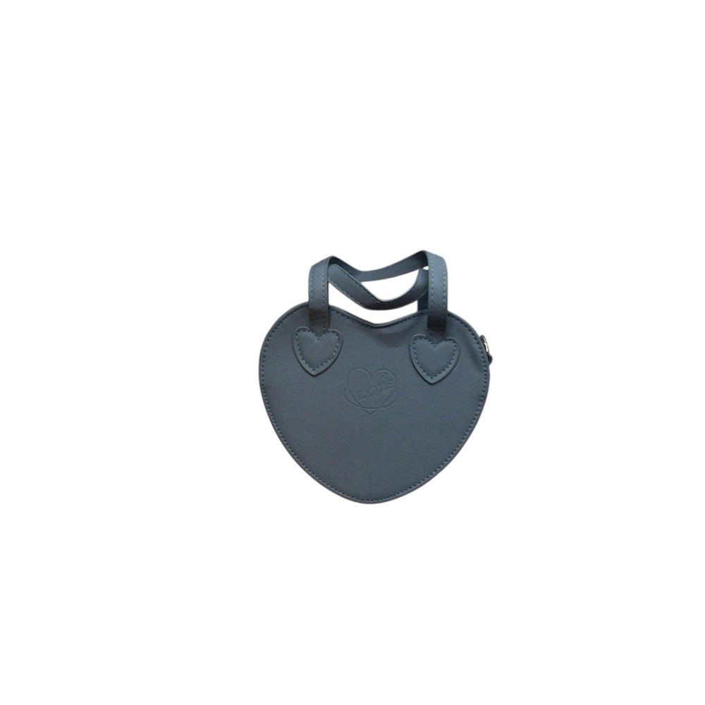 Heart-Shaped Children’s Blue Handbag